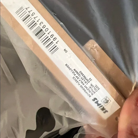 SKIMS Slouchy Half Zip Pullover, 2XL NWT - Picture 8 of 8